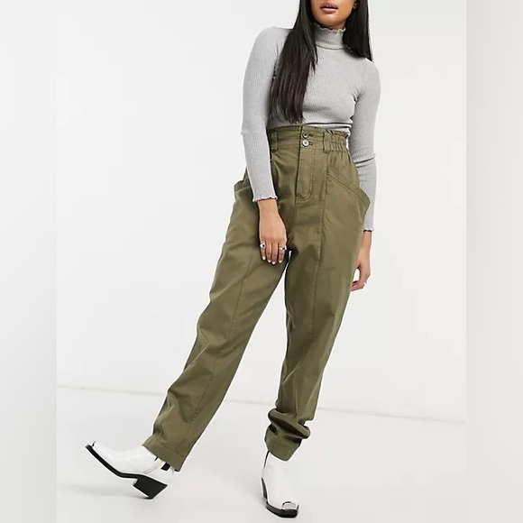Free People Green Cargo Pants - Picture 2 of 9